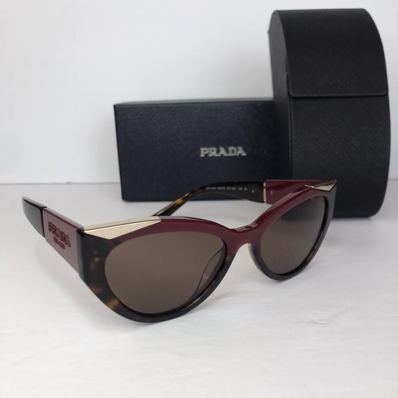 Prada Accessories - Authentic New Prada sunglasses model PR03WS, cherry and dark havana